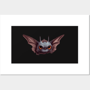 Cute little flying bat. Posters and Art